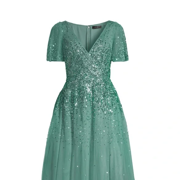 Aidan Mattox Sequin Midi Dress - Picture 3 of 8